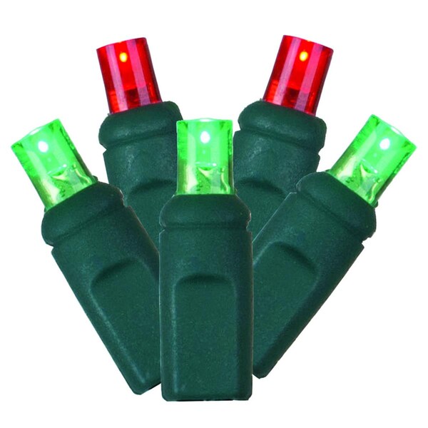 Vickerman LED Green Wire End Connecting 6 in. Spacing 35 ft. Long Light Set with Red, Green Lights X6G2723CSA - main